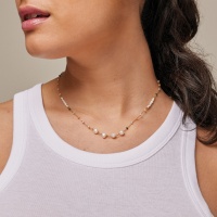 Enamel Necklace Dreamy Pearl